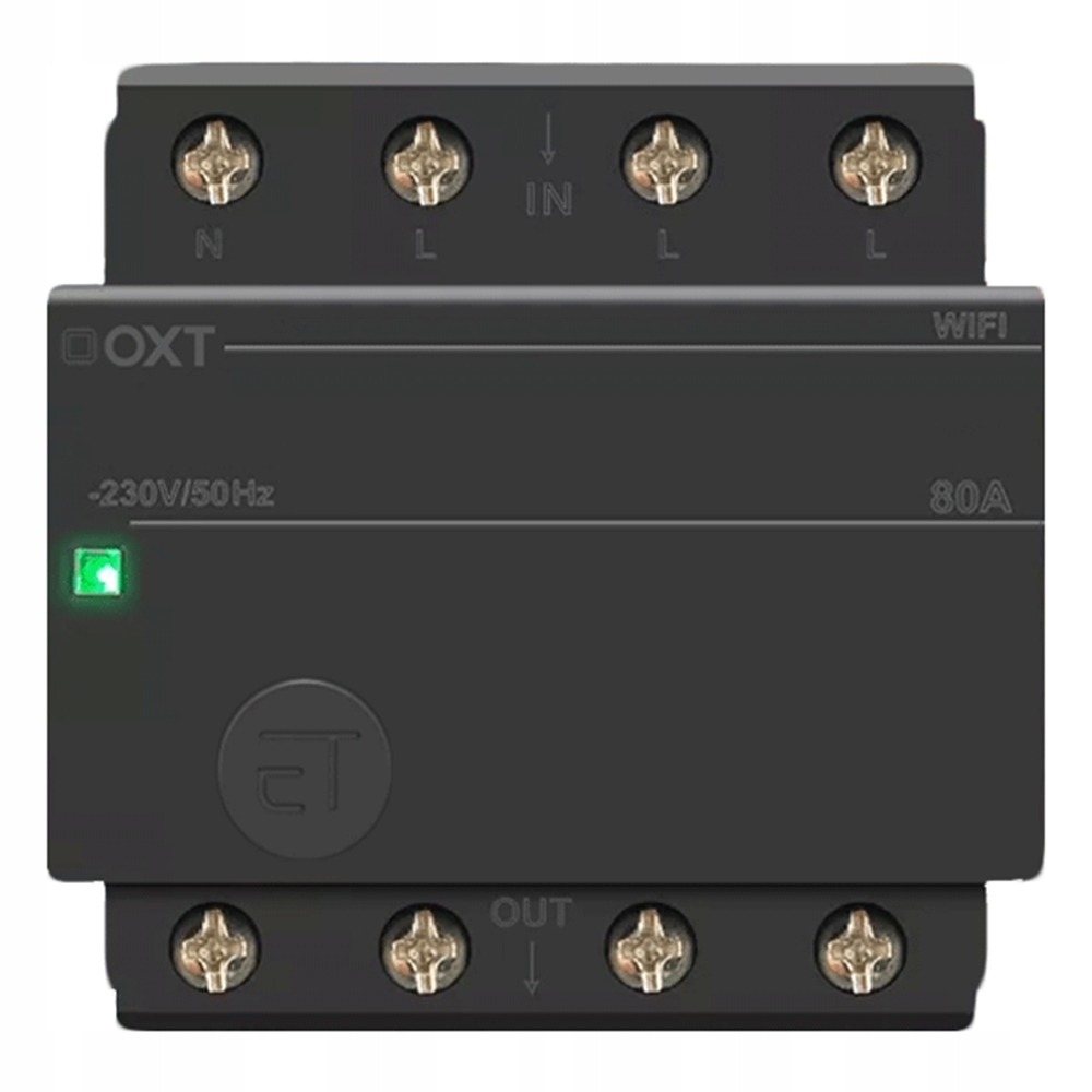 

Oxt Sterownik 3 fazy 80A 4P 72mm Din WiFi Tuya