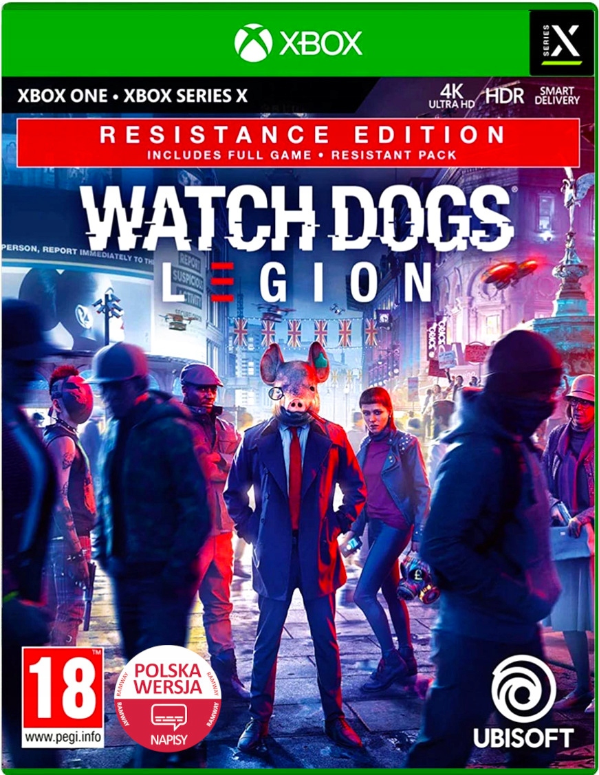 

Watch Dogs Legion Edycja Ruchu Oporu XOne Pl Xsx