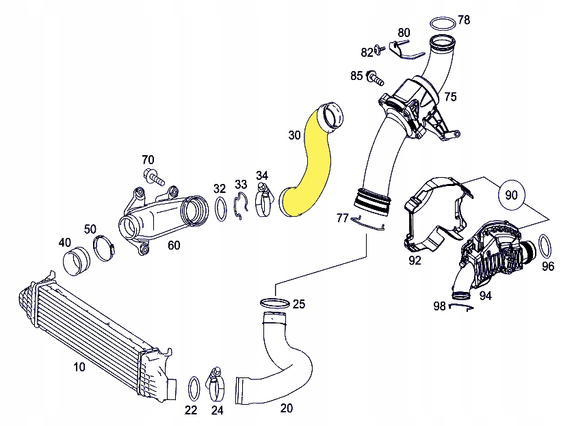 TURBO WAZ RURA MERCEDES S KLASA W221 S320 S350 CDI Part manufacturer Other