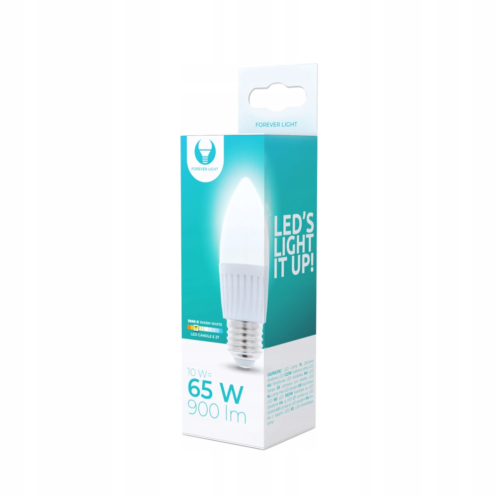 

Żarówka Led E27 C37 10W 230V 3000K 900lm ceramiczn