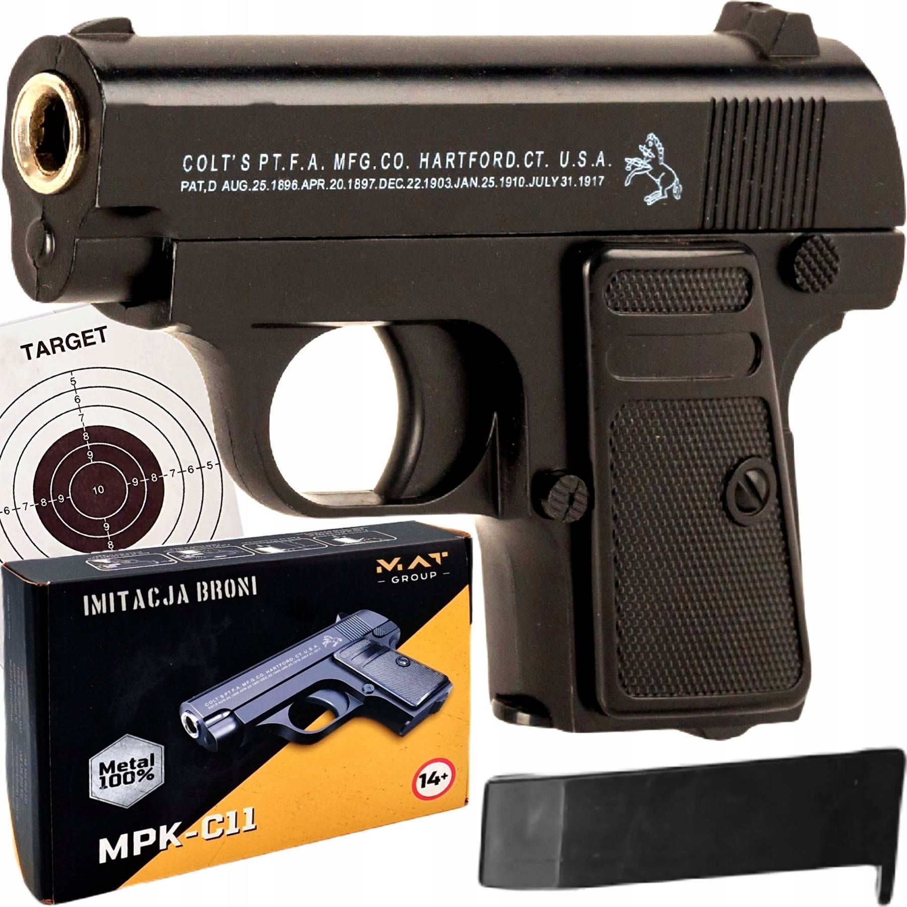 

Pistolet Na Kulki Metalowy Replika Colt C11 Mocny