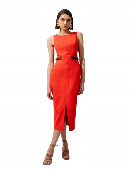 Karen Millen Červené Šaty Pro Nízké Lenky 42 B1G