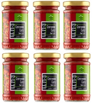 6x 113g House Of Asia pasta curry czerwona Karton