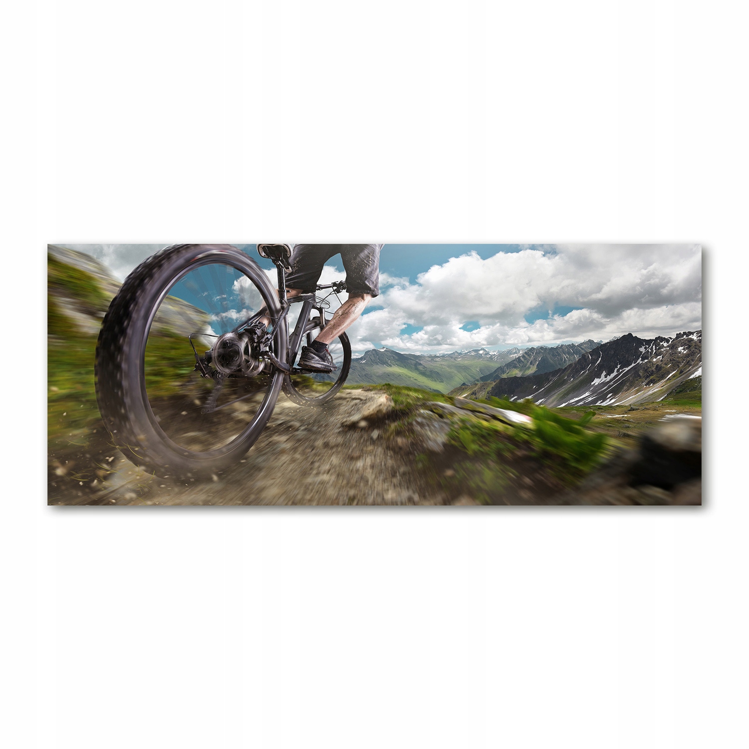 

Foto obraz szkło akryl Kolarstwo górskie 125x50 cm