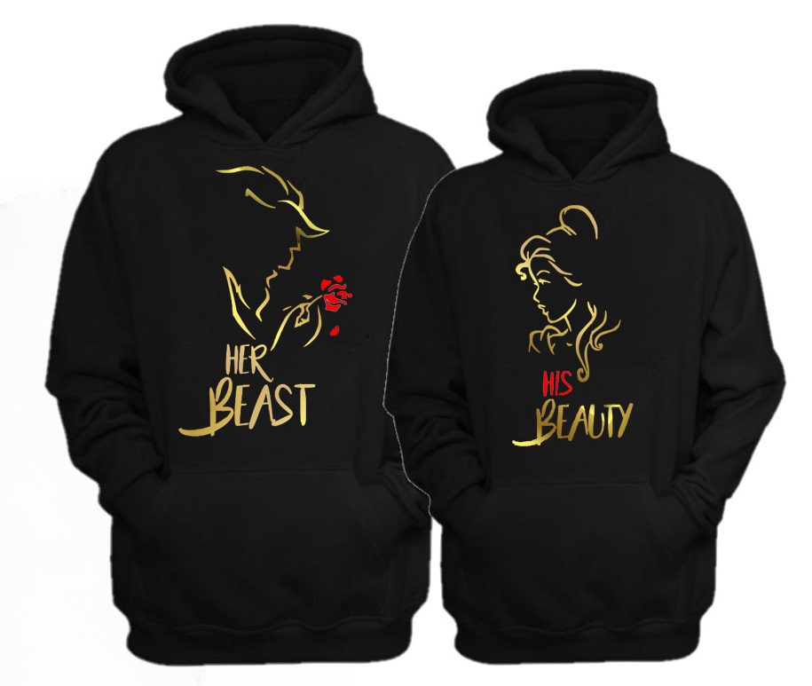 ZESTAW BLUZ DLA PAR PIĘKNA I BESTIA PARY PREZENT