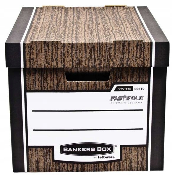 

Pudło archiwizacyjne Woodgrain Fellowes brąz 10szt