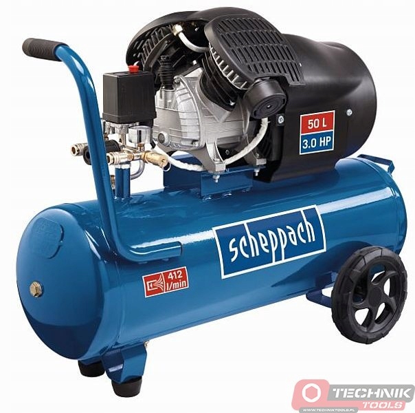 Kompresor dwutłokowy Scheppach HC53DC 50 L