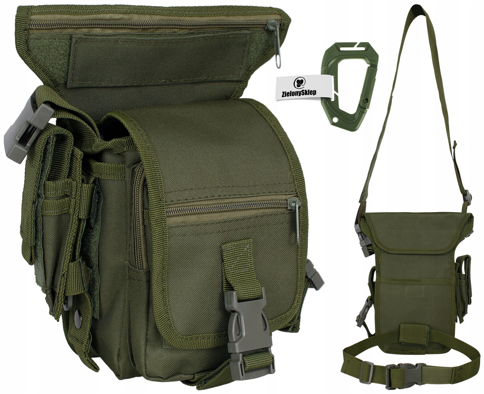 Ładownica Torba Zrzutowa Biodrowa Udowa Mfh Oliv +gr.