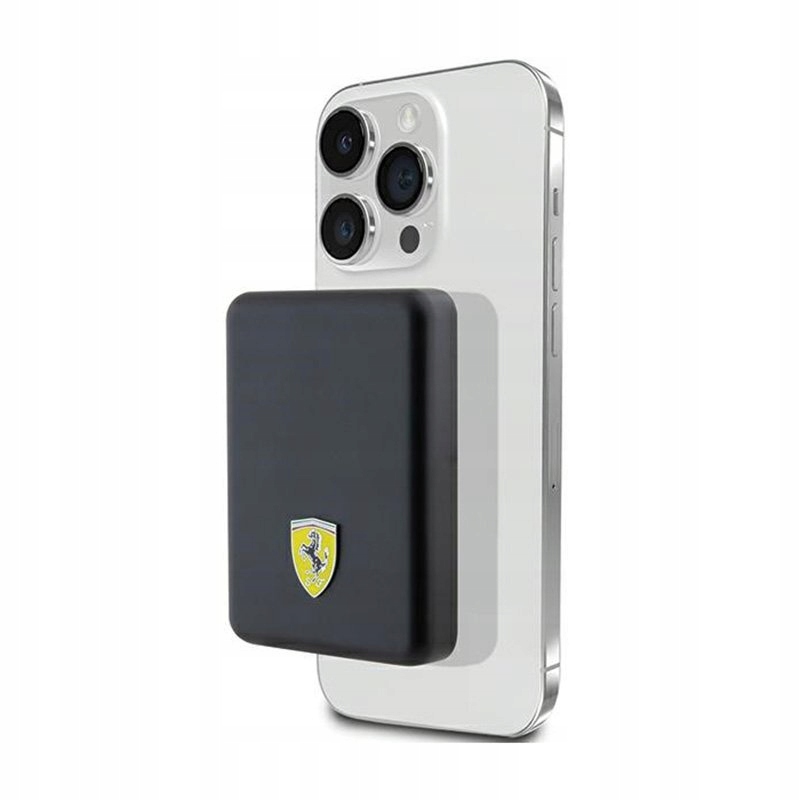 Ferrari Metal Logo MagSafe Power Bank indukcyjny 5000 mAh 15W MagSafe