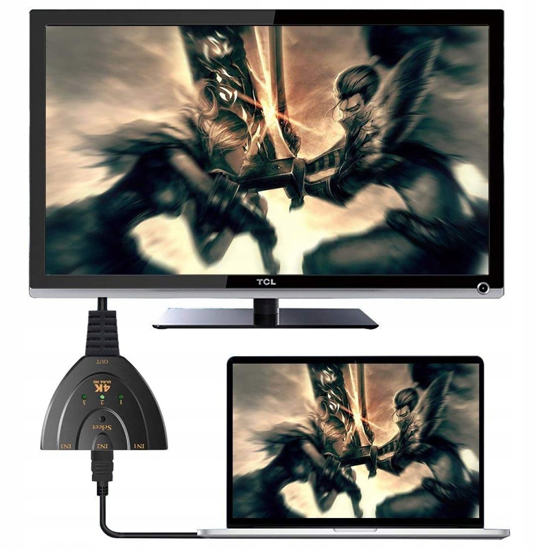 SWITCH PRZEŁĄCZNIK HDMI 3w1 FULL HD 4K ROZDZIELACZ Model Switch HDMI