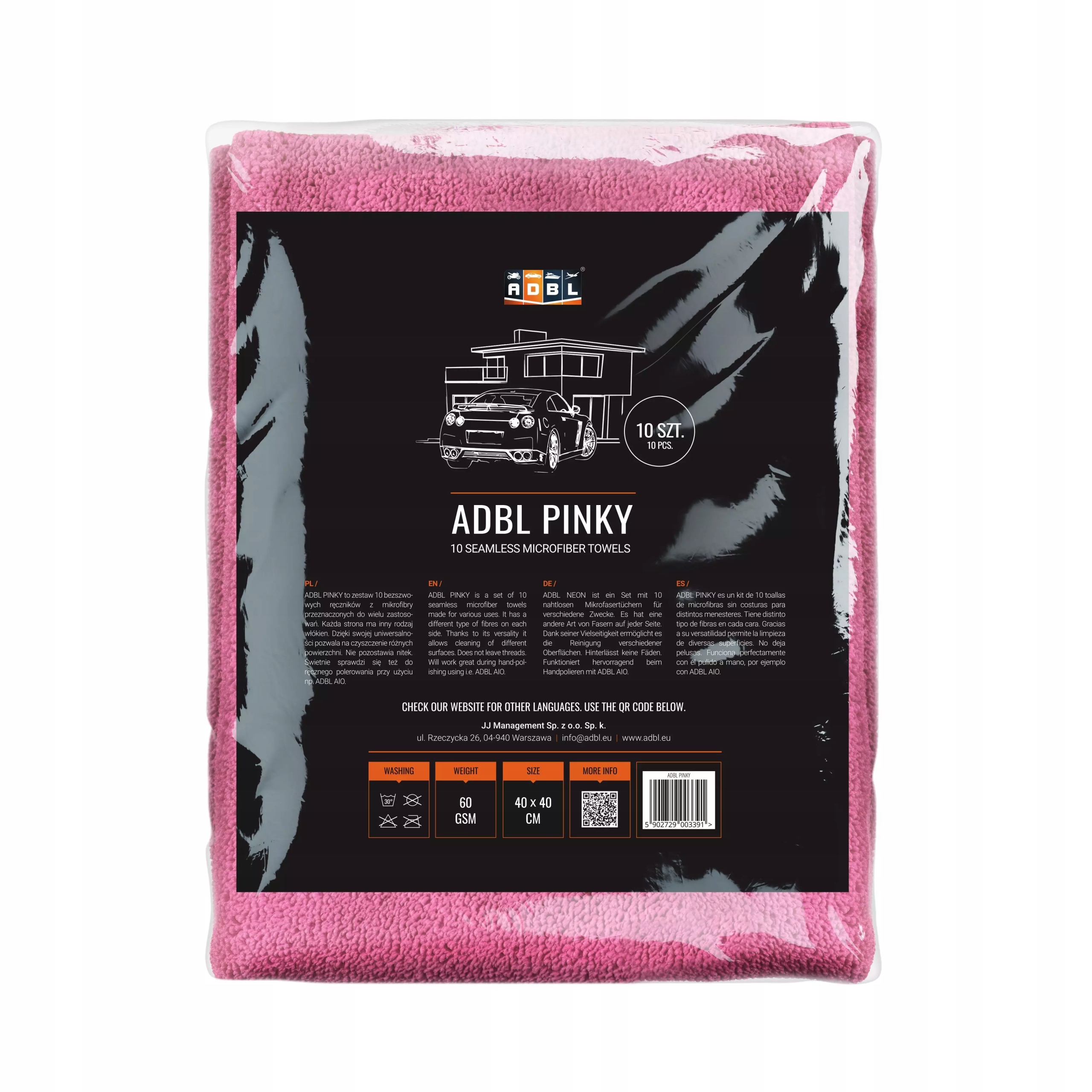 Adbl Pinky mikrofibra 350gsm, 40x40cm