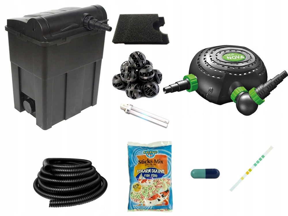 

Filtr Do Oczka 9000L Lampa UV11W+POMPA 3500l/h+WĄŻ