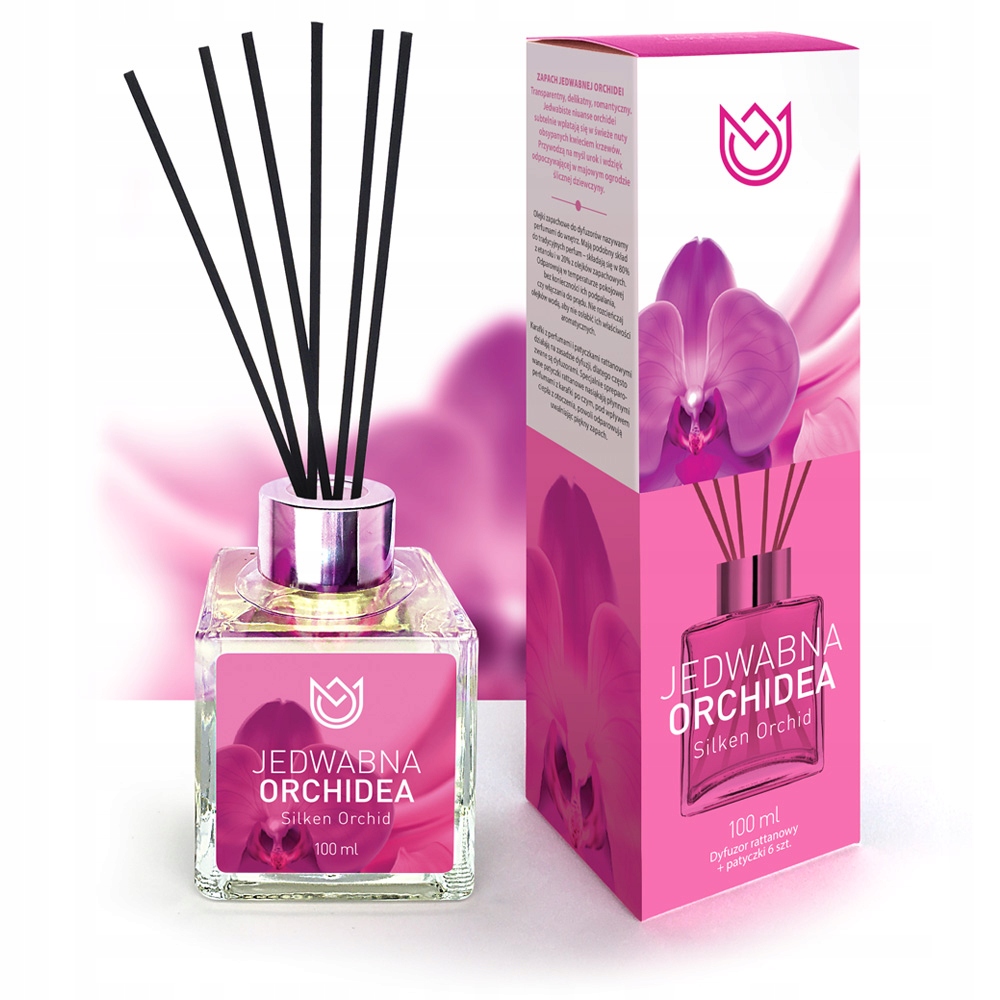 Dyfuzor Rattanowy 100ml - Jedwabna Orchidea