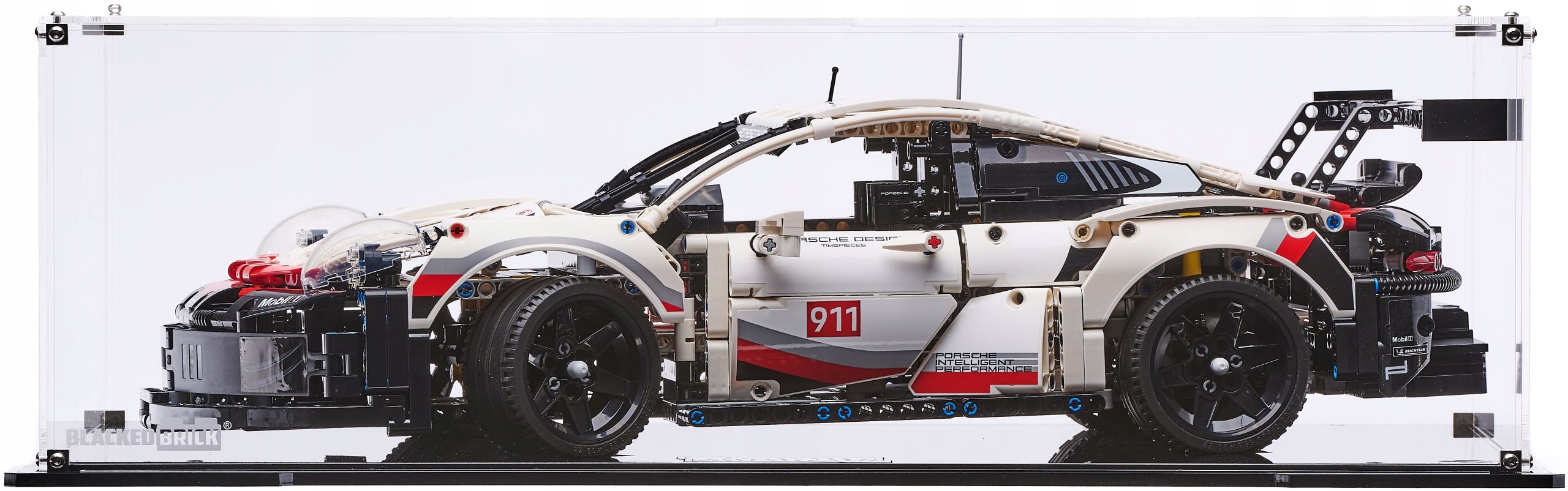 Vitrína Blacked Brick pre Lego Technic 42096 Porsche 911 Rsr