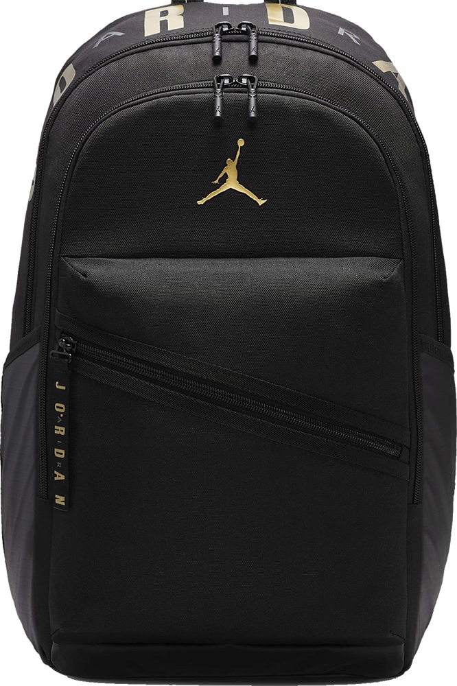 Plecak Nike Air Jordan Na Trening Duży Sportowy Szkolny Czarny Gold 29 L