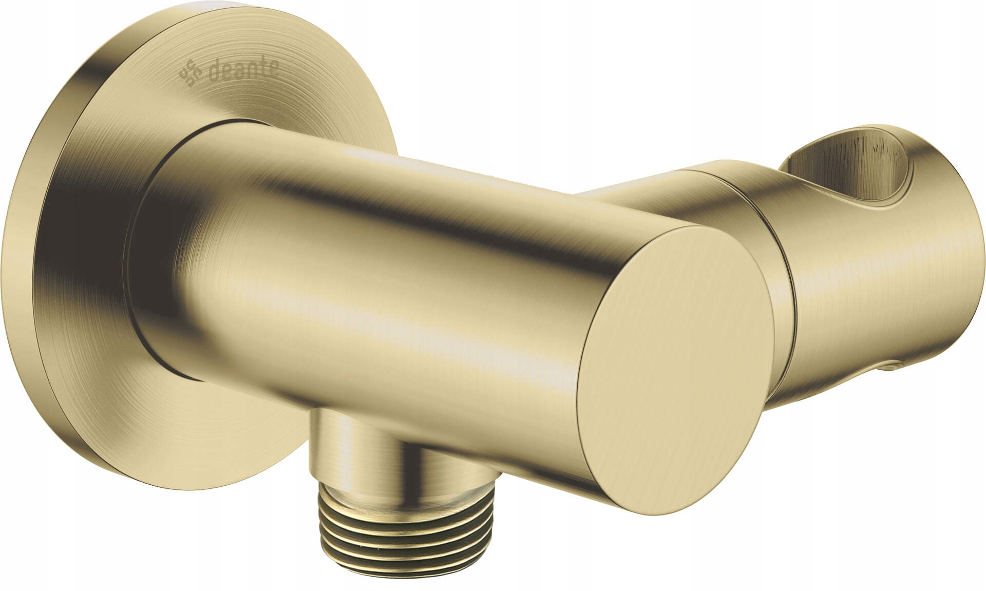 Deante Uhlové pripojenie s držiakom Cascada zlatá kefa NAC_R57K