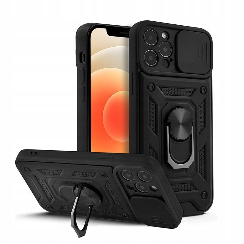 Etui Slide Ring do Motorola Moto G55 5G czarny