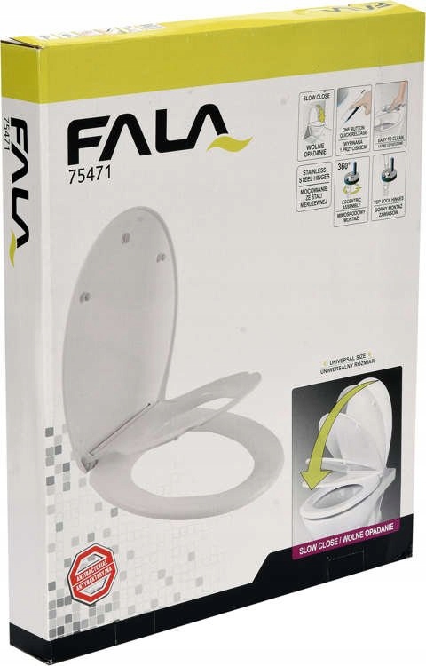 DESKA SEDESOWA WOLNOOPADAJĄCA +NAKŁADKA DLA DZIECI Długość (cm) 45