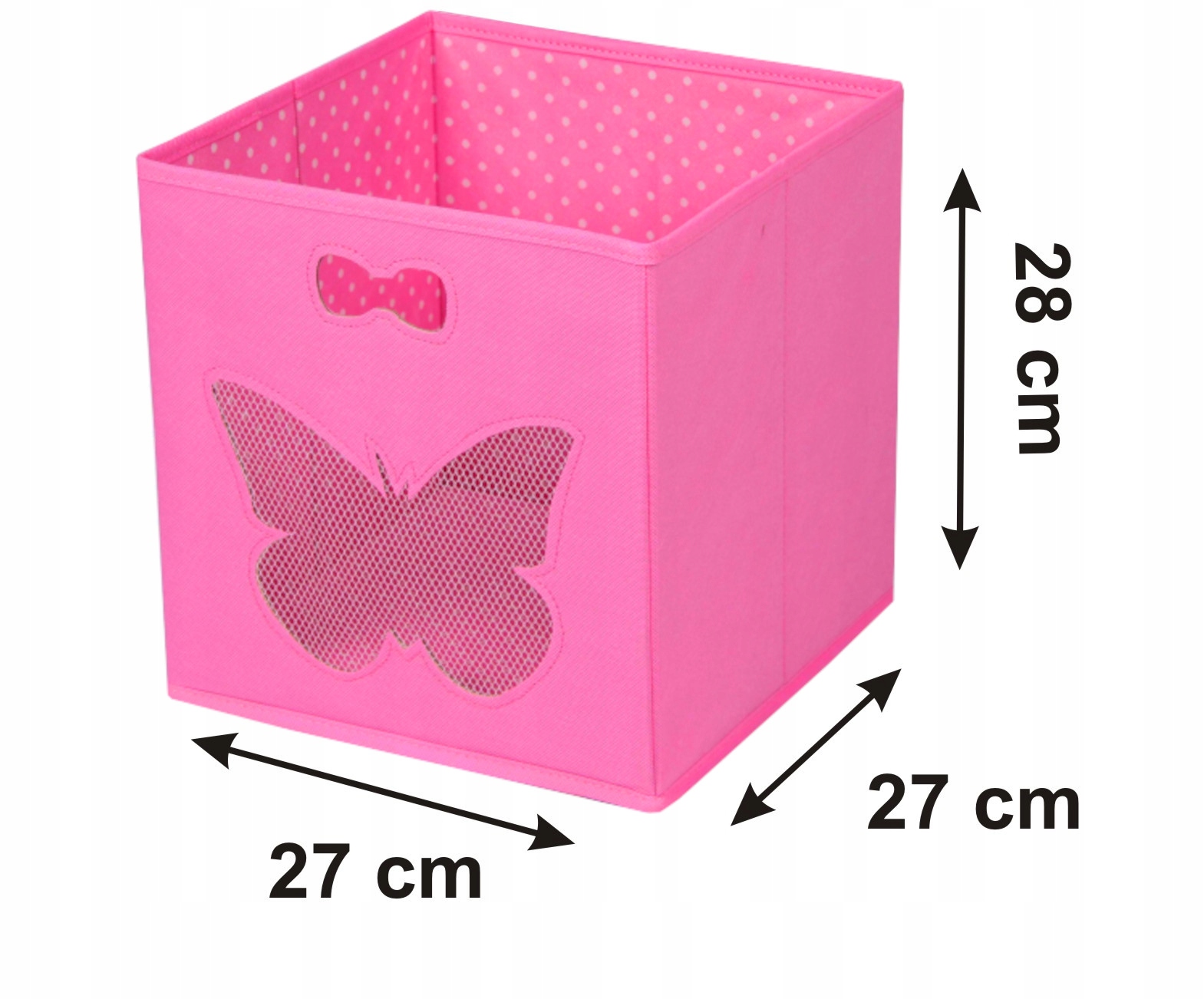 Pudełko pojemnik na zabawki kosz motyl motylek EAN (GTIN) 5907476698142