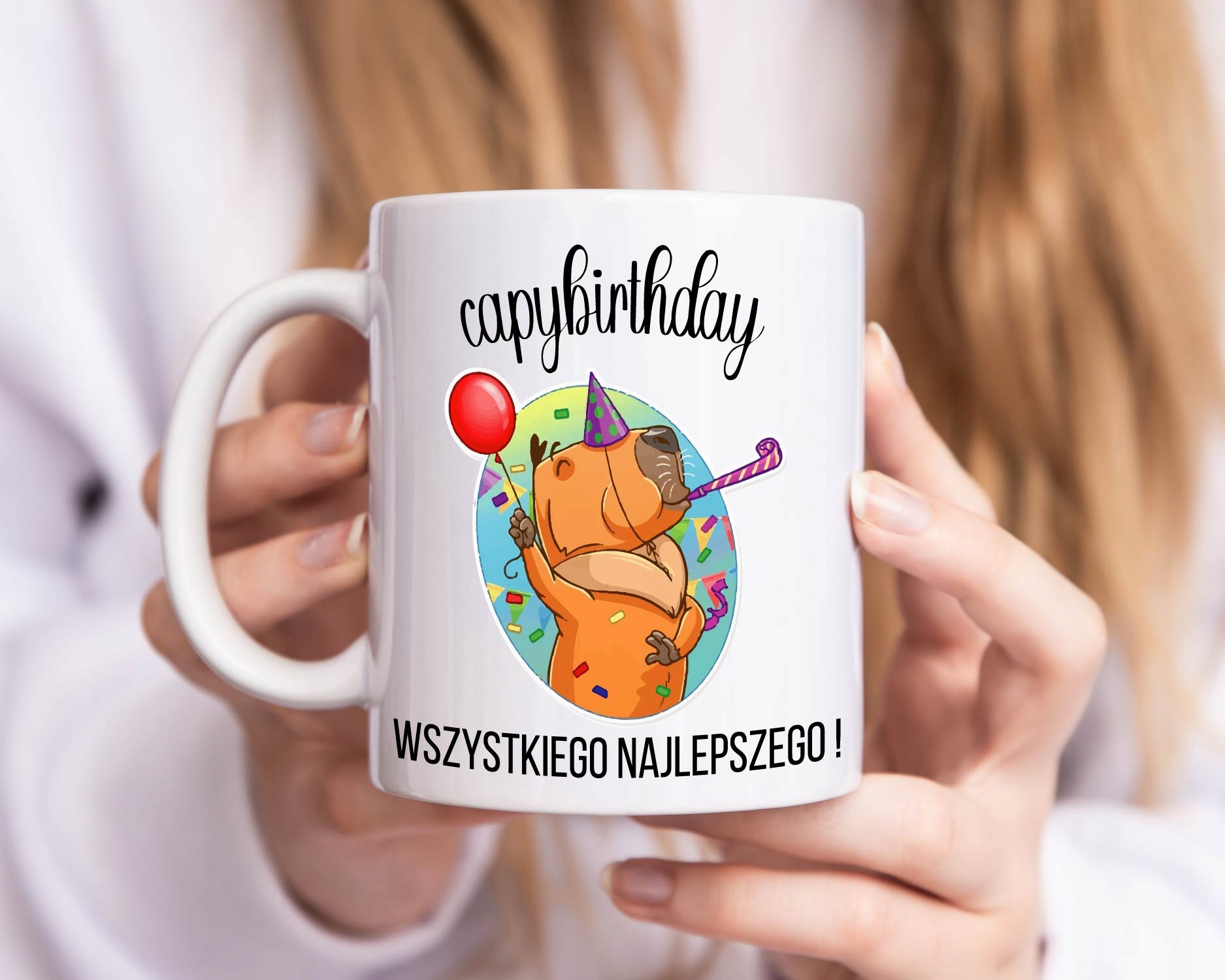 Kubek na urodziny CAPYBIRTHDAY KAPIBARA 330 ml Marka inna