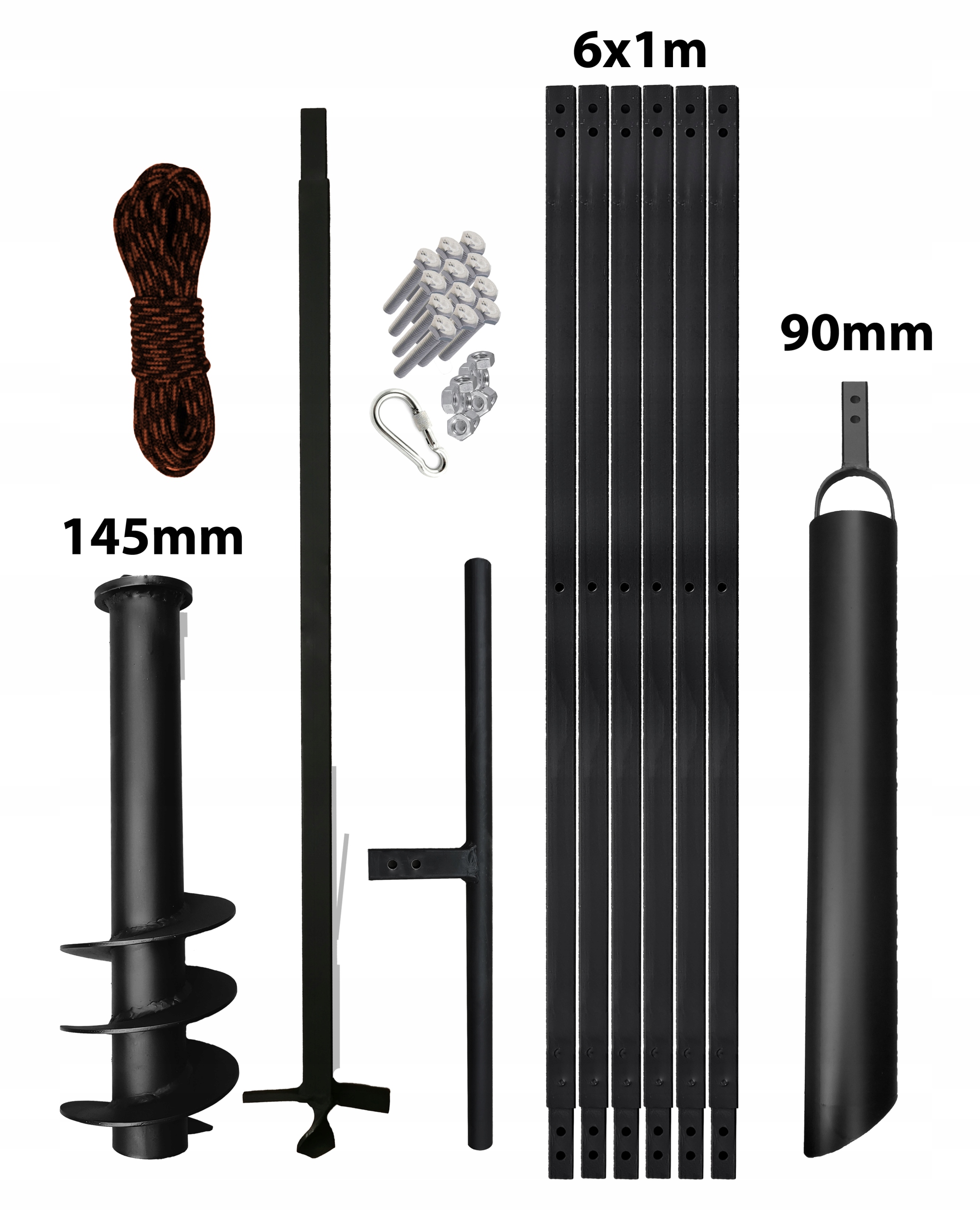 

Wiertnica ręczna do studni 145mm 7m szlamówka 90mm