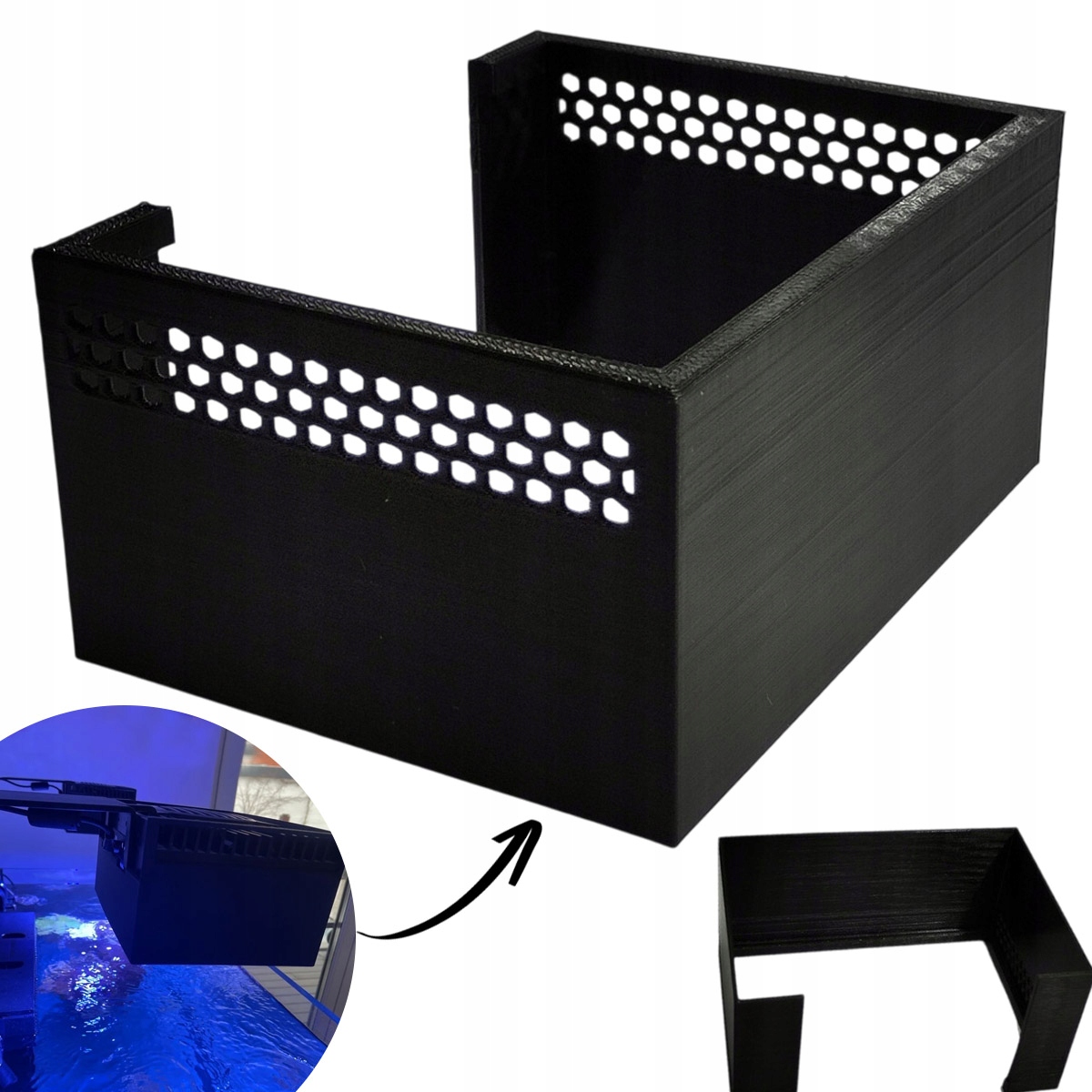 Stínidlo na lampu mj. Ai Hydra 26 Hd 18,5x13,7x4 cm Kryt akvarijní lampy