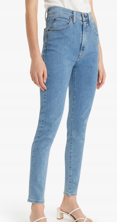 Levi's Džíny Úzké Nohavice Vysoký Pas Javor Modrý 30/30 6BA