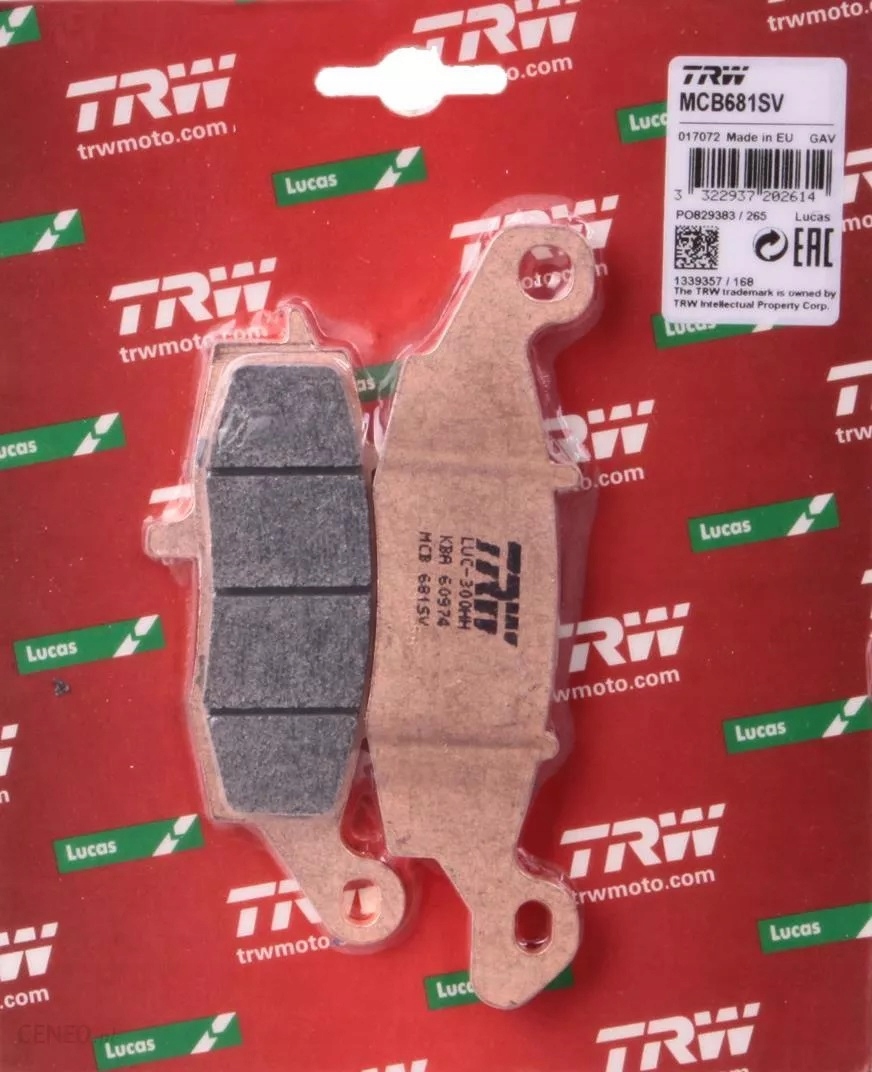 KLOCKI HAMULCOWE PRZOD SUZUKI RV 125 200 XF 650