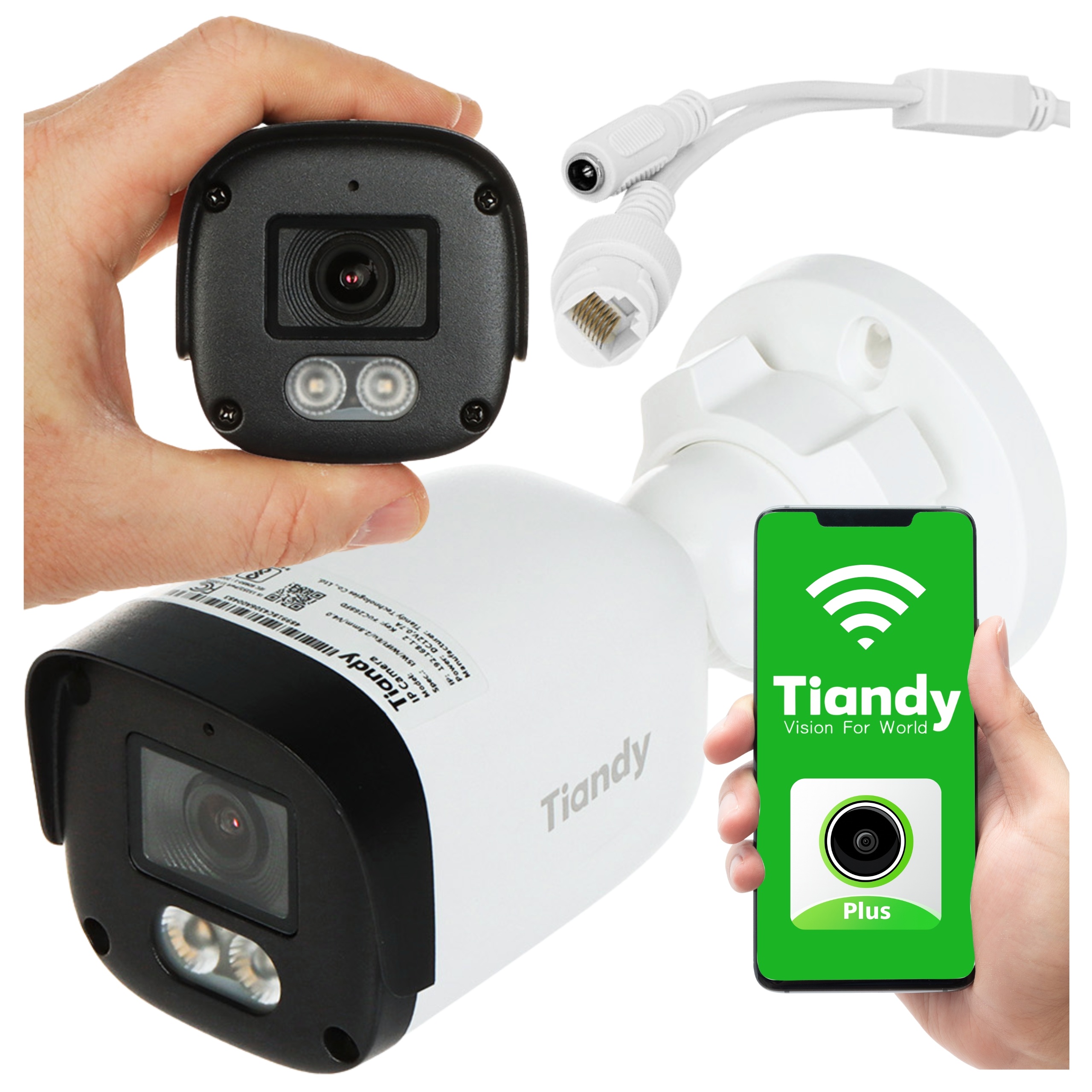 Kamera Ip tubowa Tiandy TC-C32QN I5W 2Mpx 1080p 2.8mm WiFi Ir Sd Aplikacja