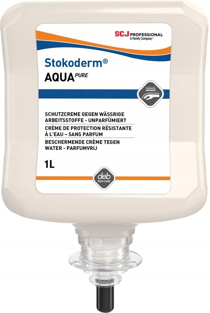 Špeciálny ochranný krém na pokožku Stokoderm Aqua Pure náplň 1000 lm