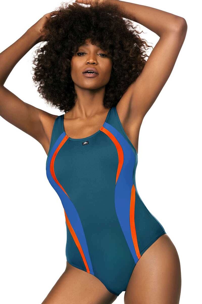 Self Jednodílné plavky Atlantic sport 34LA2 42 tyrkysová 2XL