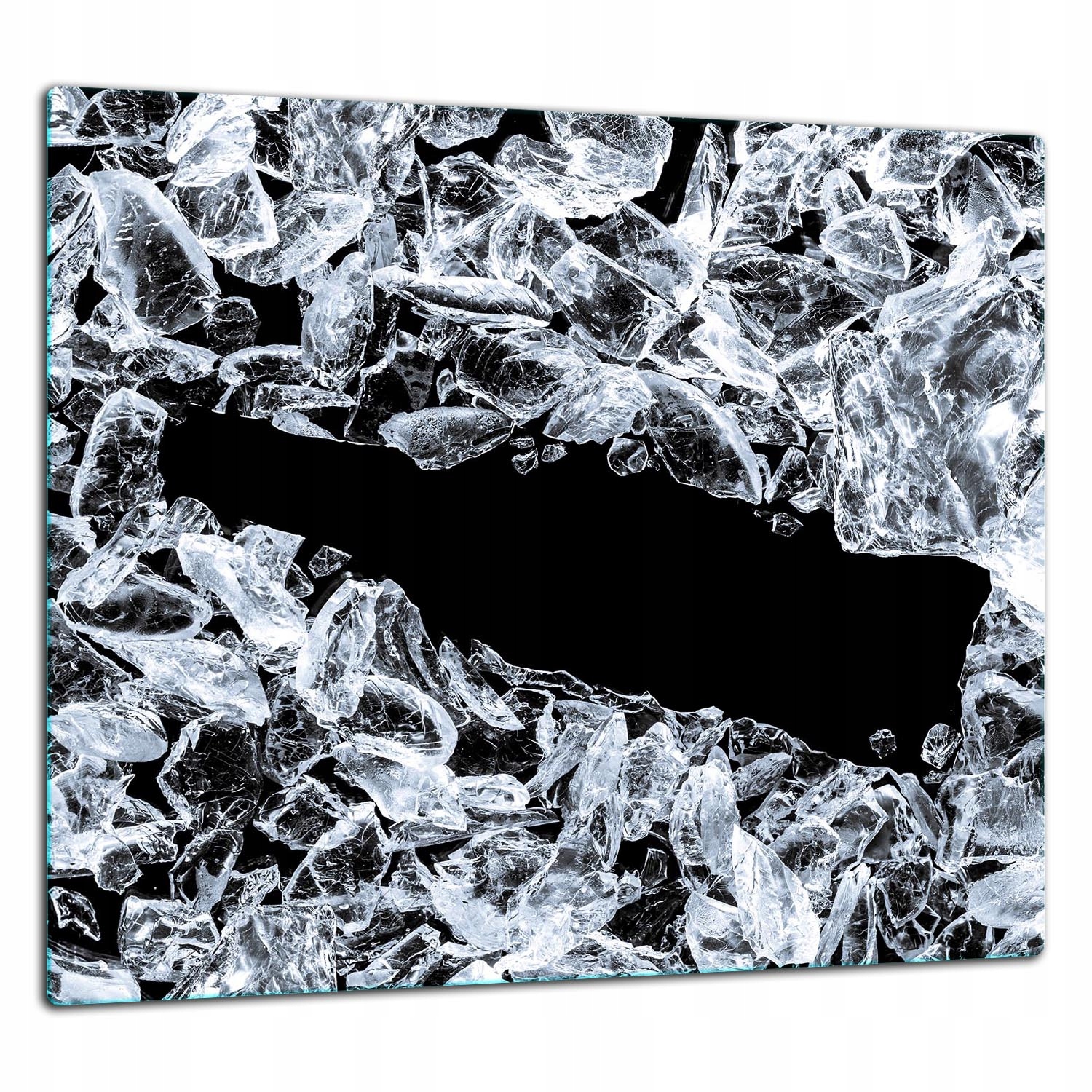 Skleněná Ochranná Deska Panel Lepidlo 65x60 Námraza Lacobel 7v1