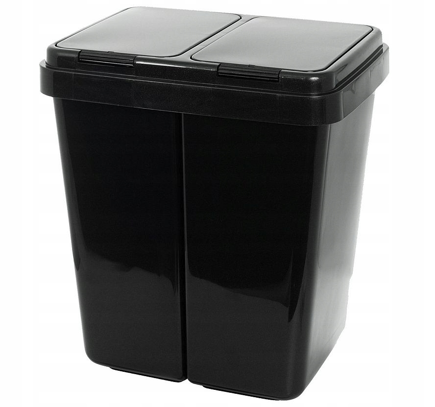 

Kosz Do Segregacji Smieci 2x25L dom biuro 2 Komory