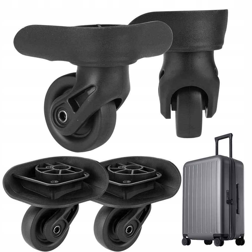 Kółko Do Walizki Podróżnej Kółka Ciche, Odporne Na Ścieranie, Łatwy Montaż