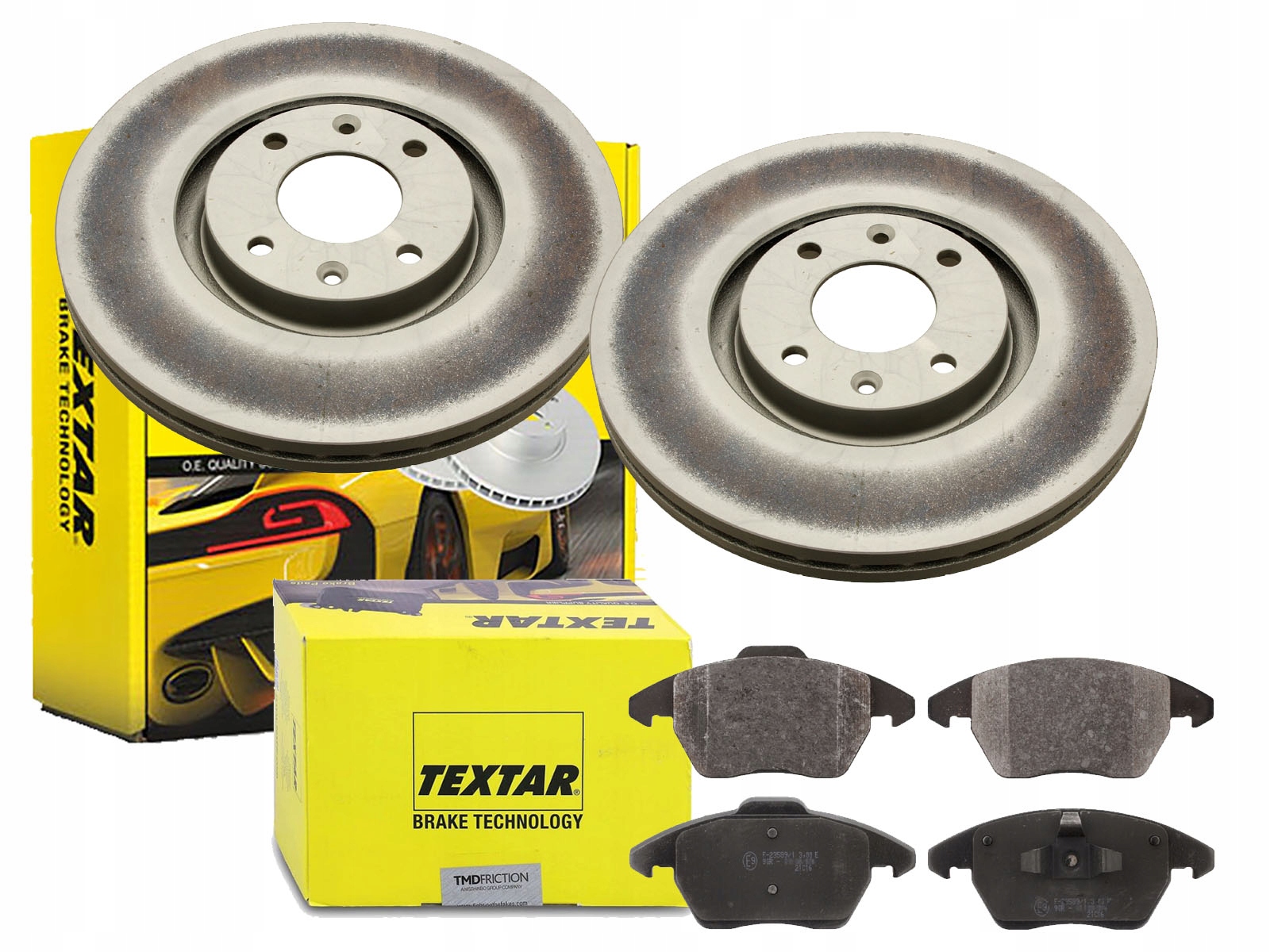 2× Textar 92133203 Диск гальмівний + 2358901 КОЛОДКИ HAM. CITROEN ПРАВ.. C4 2hdi 308 3008 КІМНАТНА ТЕМПЕРАТУРА TEXTAR