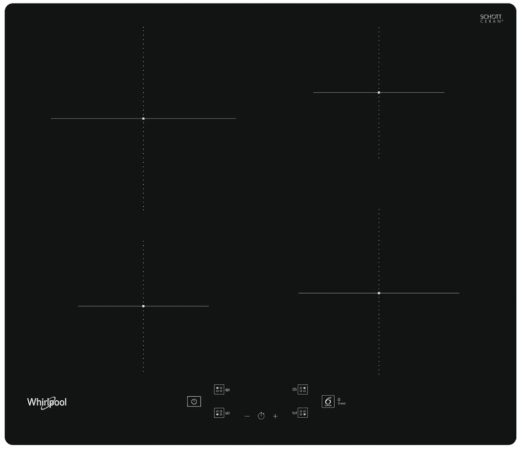 Індукційна плита Whirlpool WSQ 2160NE 60см Booster