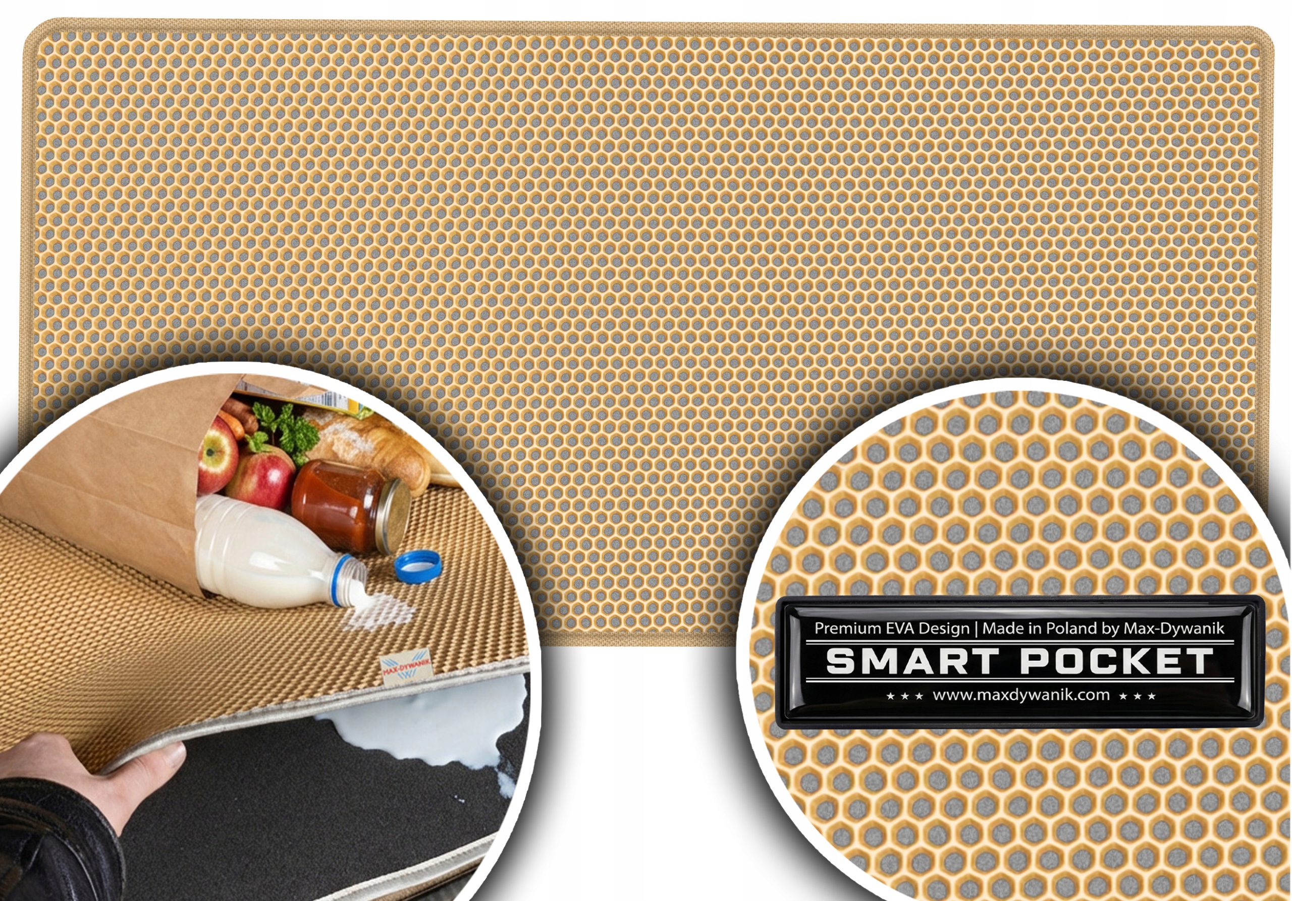 Opel Agila I A Hatchback 2004-2008 Vložka do kufru Eva Smart Pocket Béžová