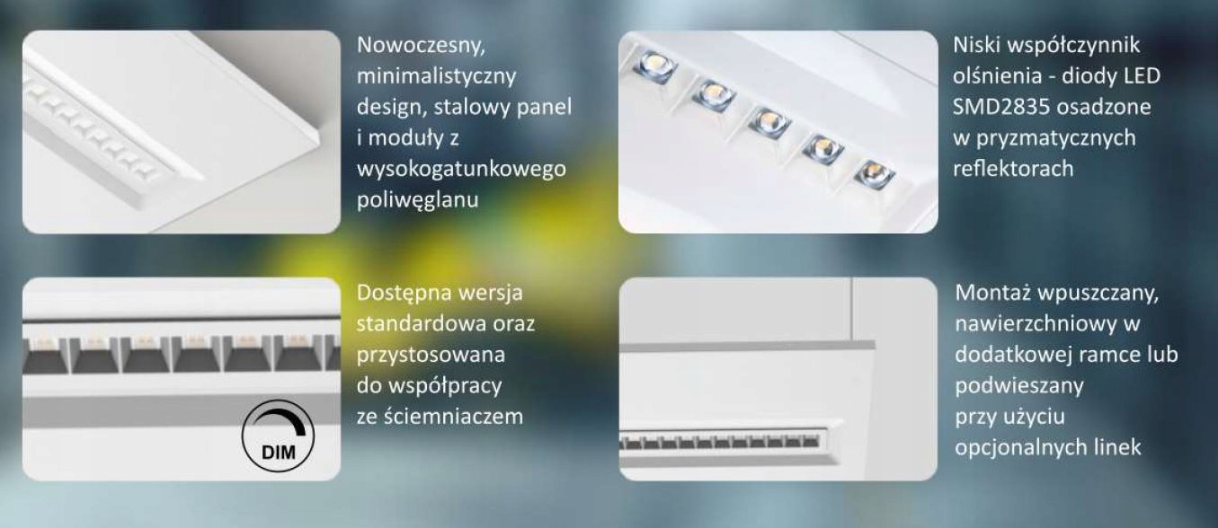 panel LED 35W 60x60 sufity systemowe BIURO, HOTEL Marka inny