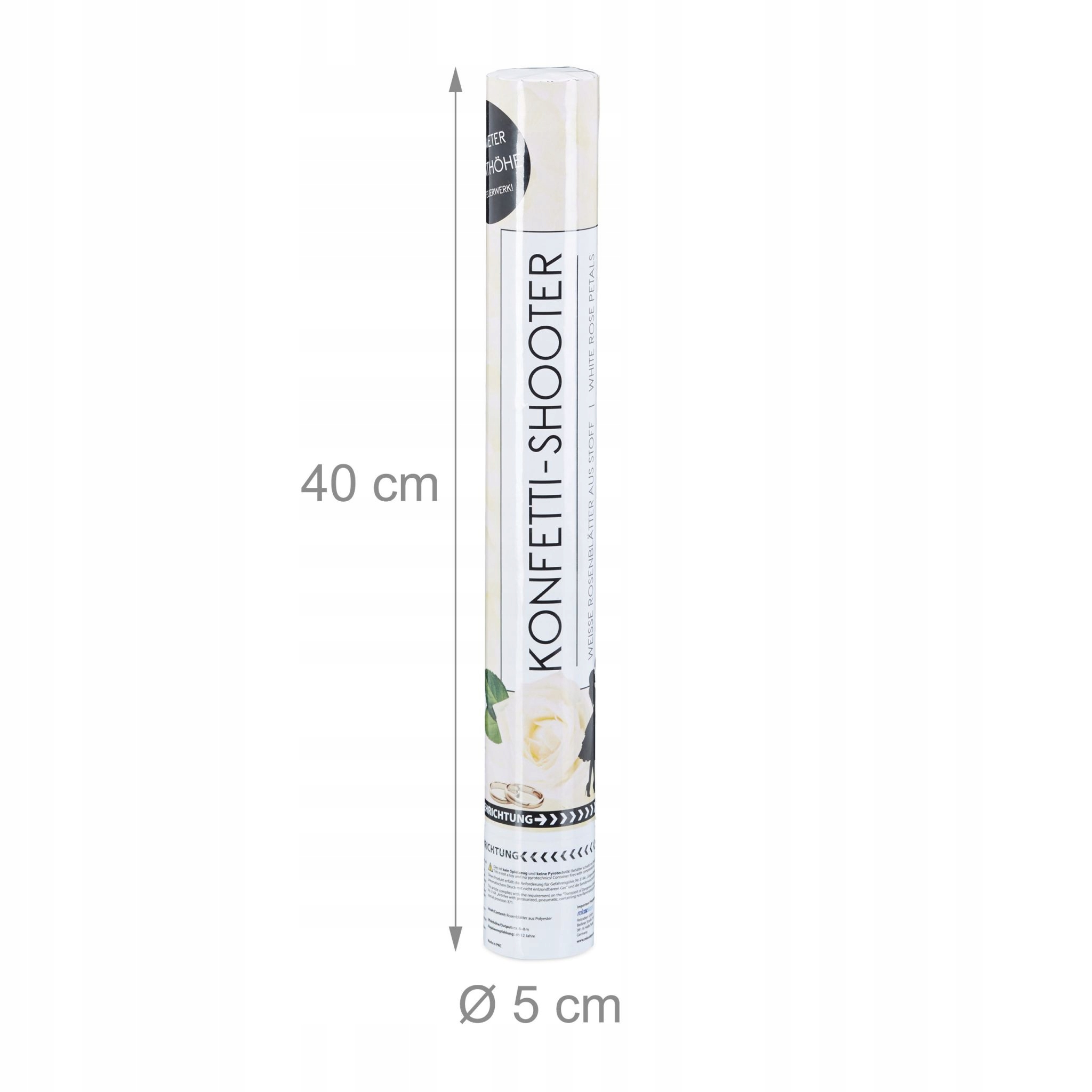 RELAXDAYS WYSTRZAŁOWE KONFETTI BIAŁE PŁATKI RÓŻ Marka Relaxdays