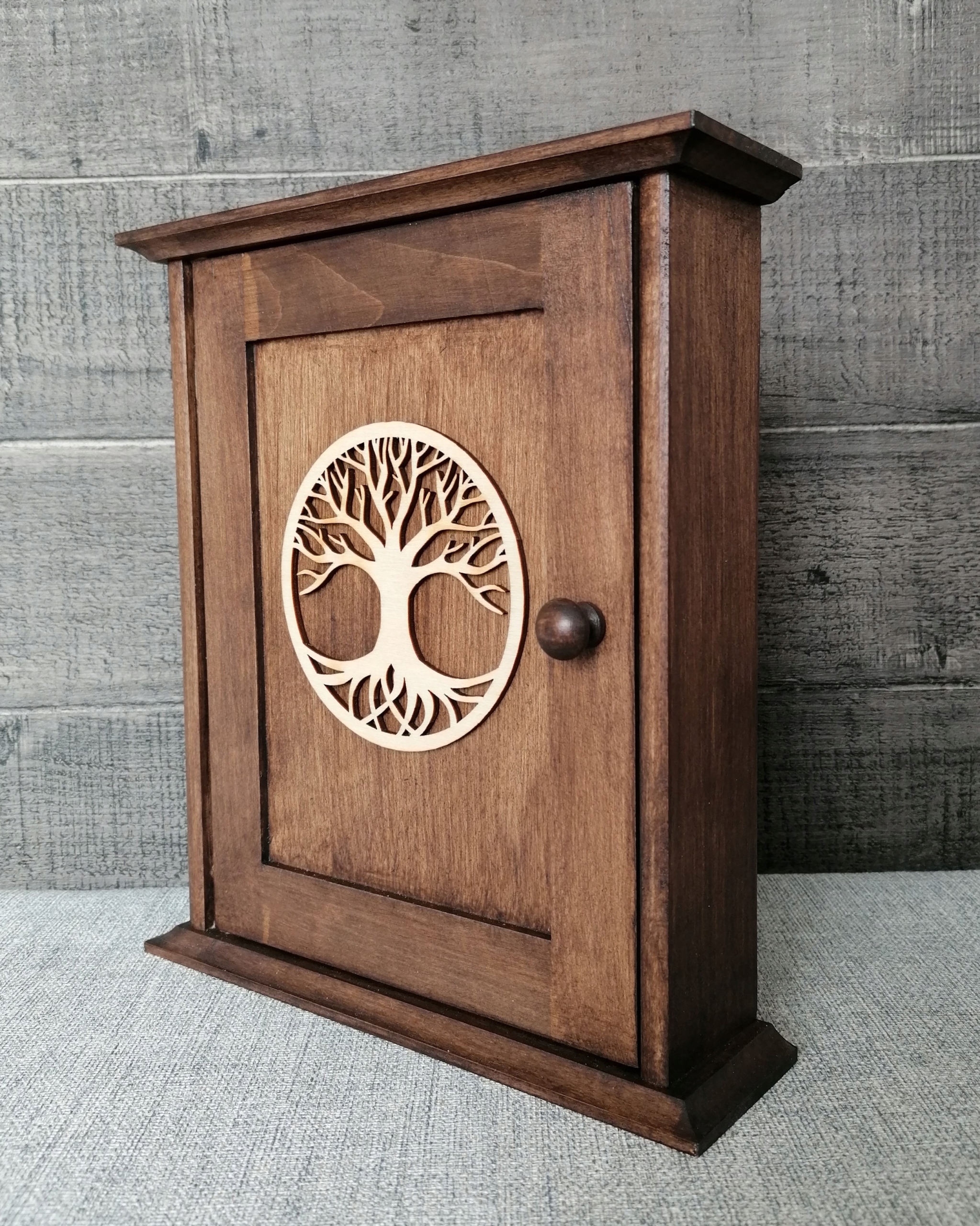 SZAFKA NA KLUCZE, WIESZAK, SKRZYNKA, DREWNO 100% Marka bez marki