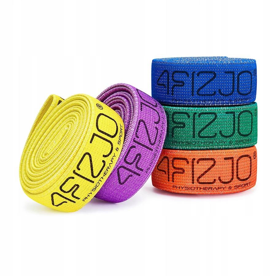 Zestaw Gum Oporowych Materiałowych Power Band Trening Rehabilitacja 1-35 Kg