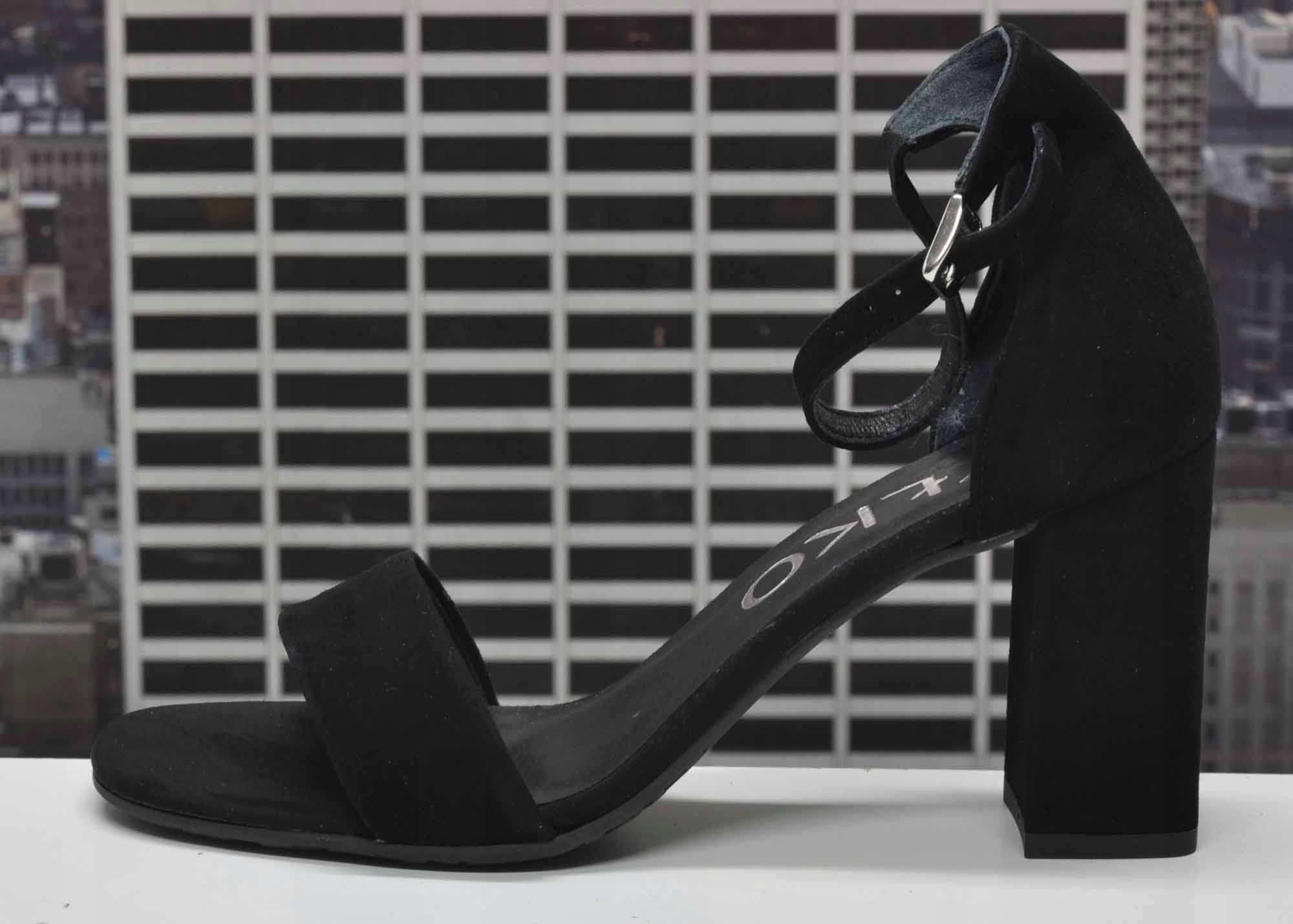 RYŁKO 9HD86_R7_14 CZARNE SANDAŁY R.39 Oryginalne opakowanie producenta pudełko