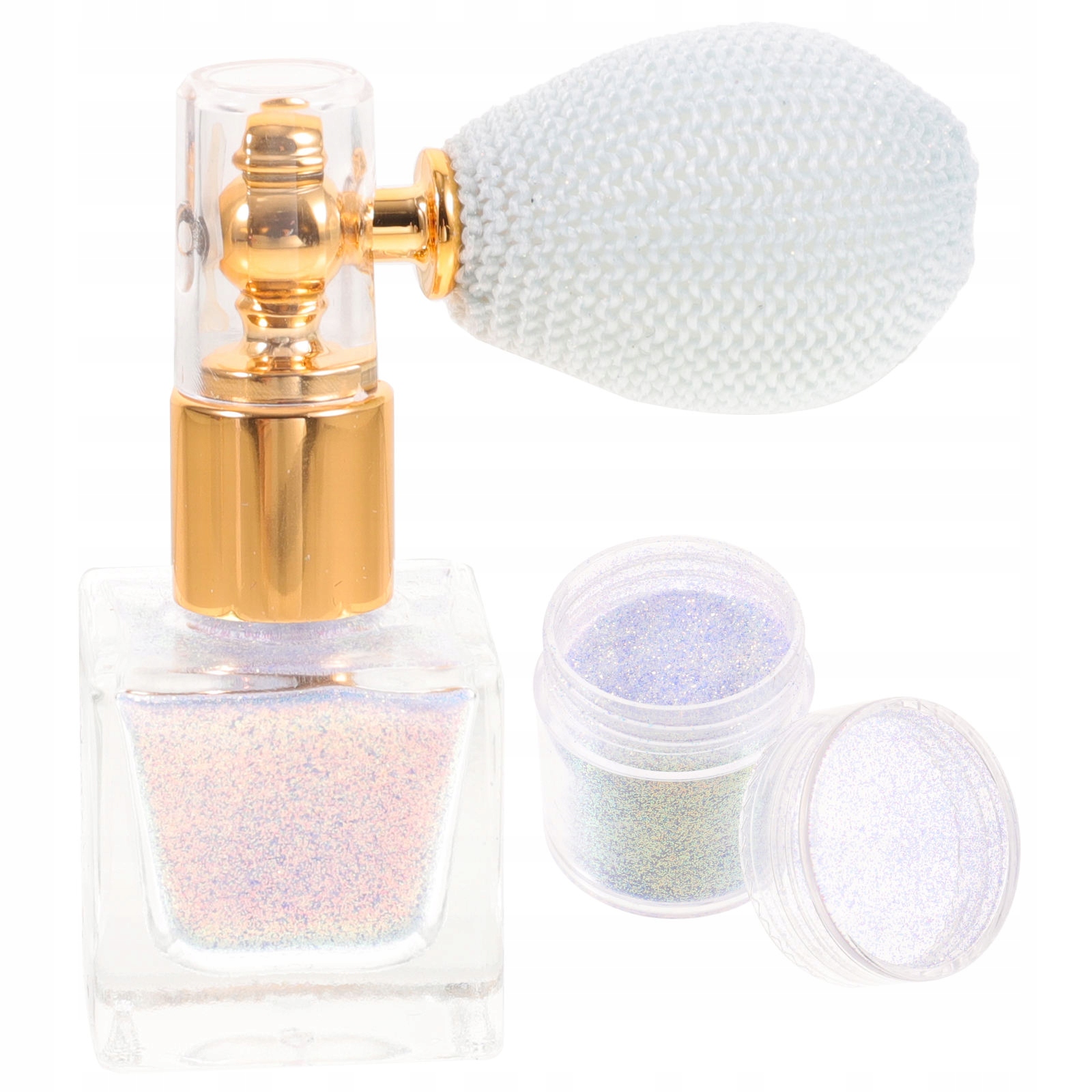 1 LEKKI SPRAY Z BROKATEM DO MAKIJAŻU I PODKREŚLENIA CIAŁA