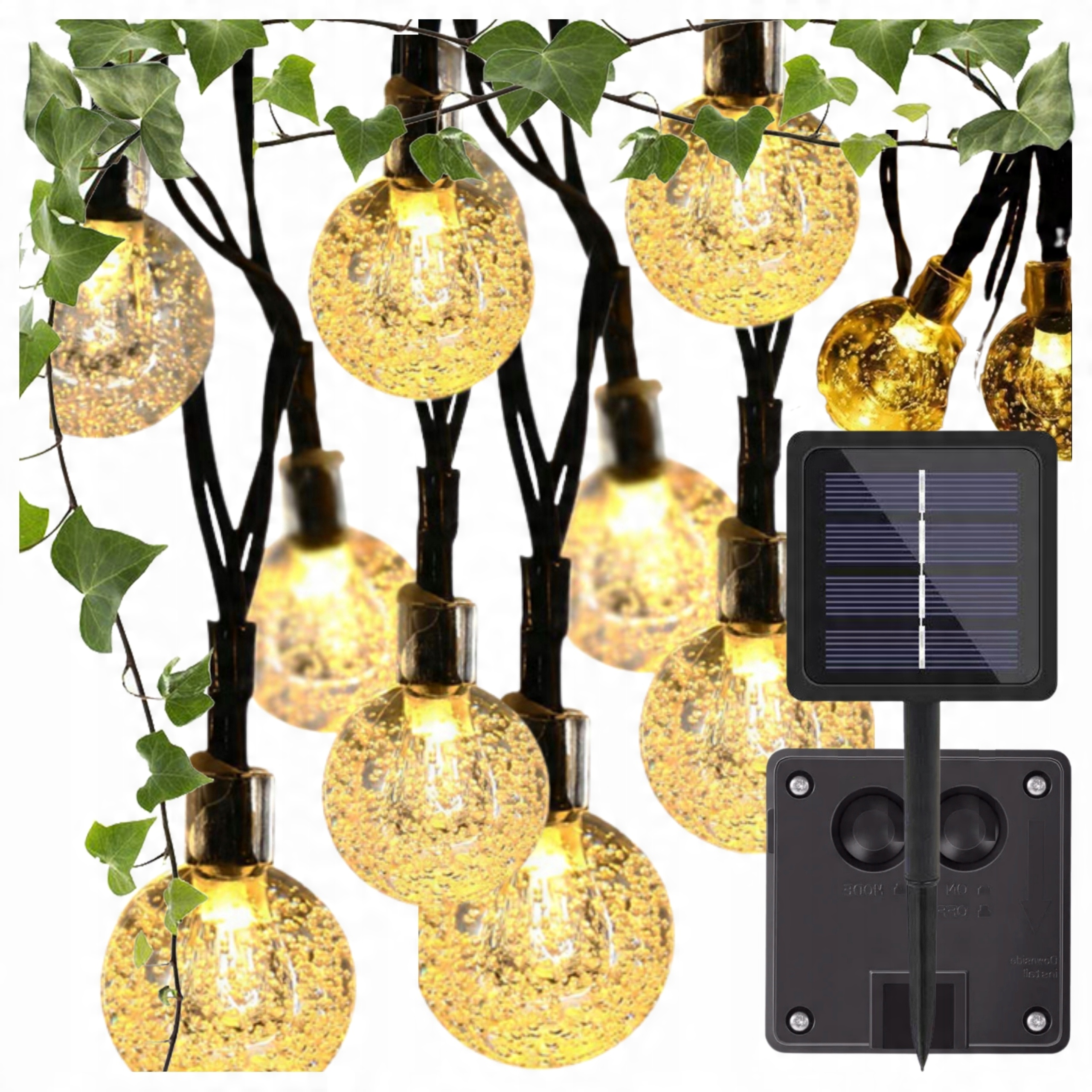 

Girlanda Lampki Ogrodowe Solarne 50 Led żarówk 10M