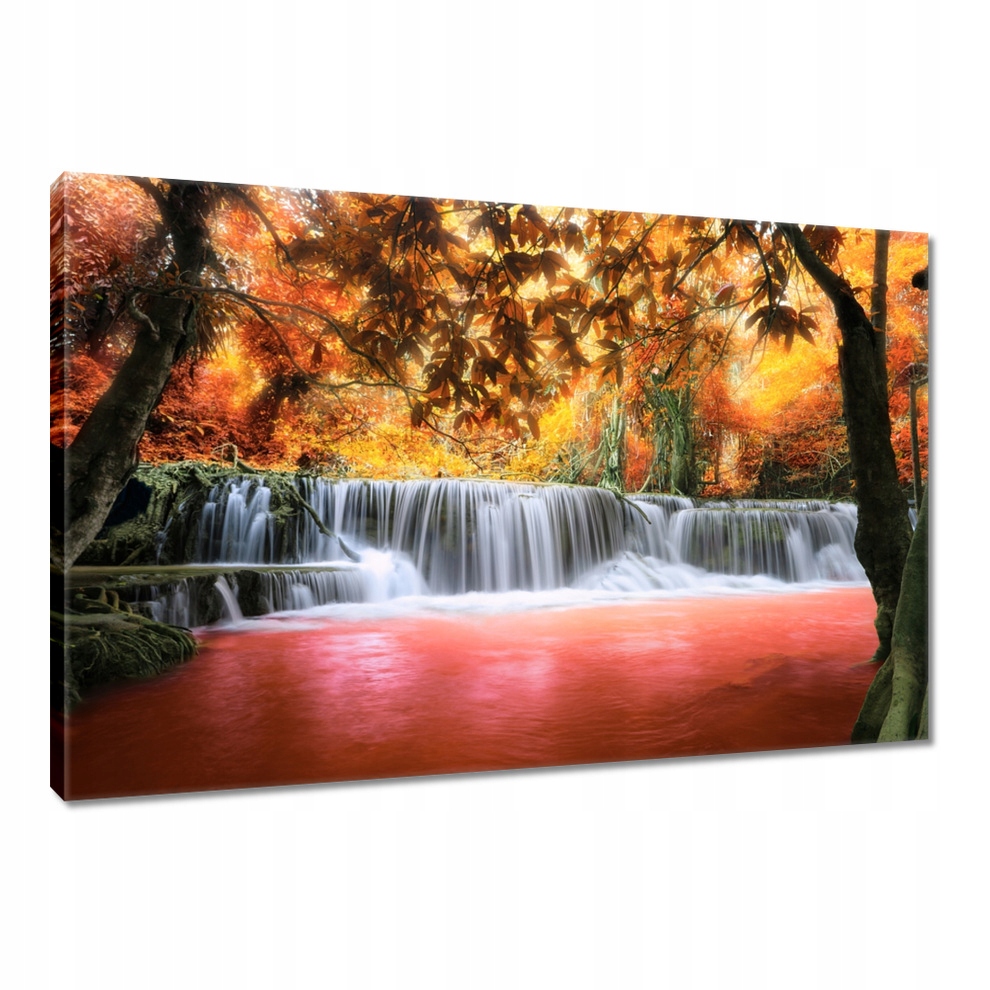 Obraz 120x80 Oranžový vodopád