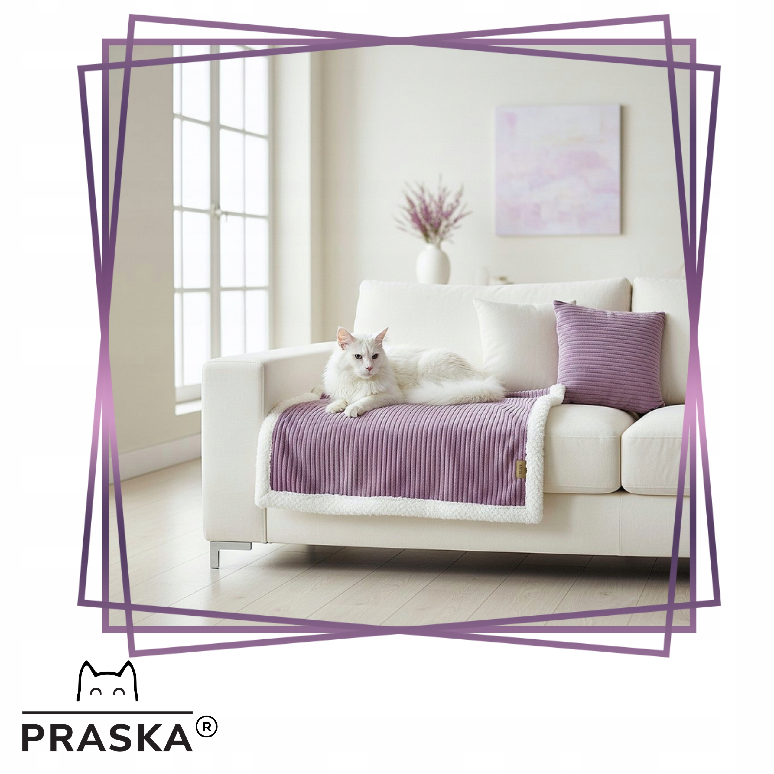 Levně Praska Deka Pelíšek pro kočky personalizovaná 70x100 Premium kožešina barvy