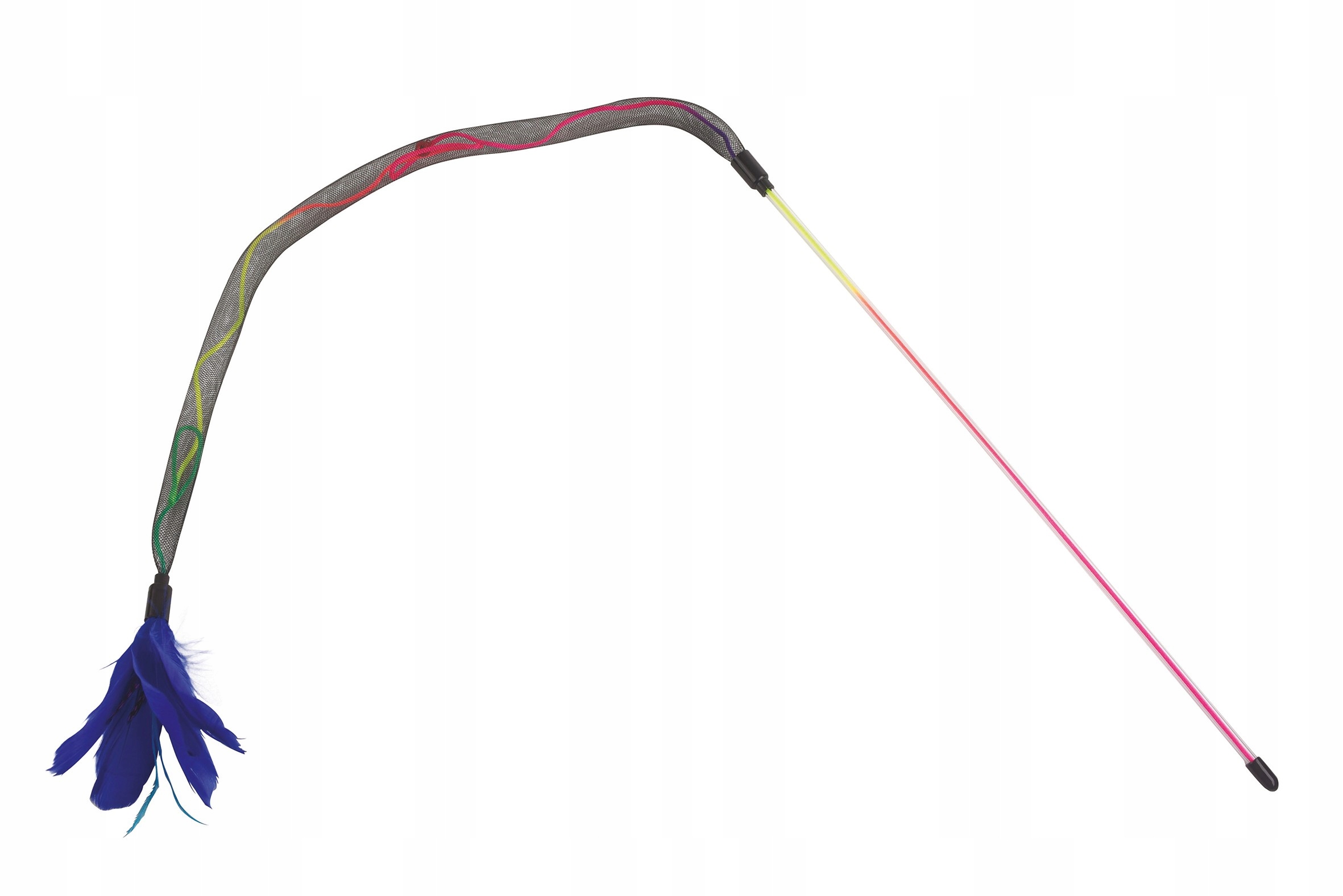 

Wędka dla kota - wężyk z piórkiem Niebieska