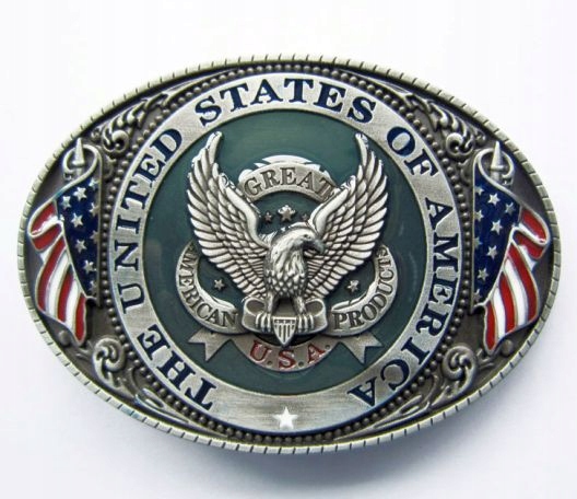 

Usa flaga klamra kolorowa spinka kopla do paska