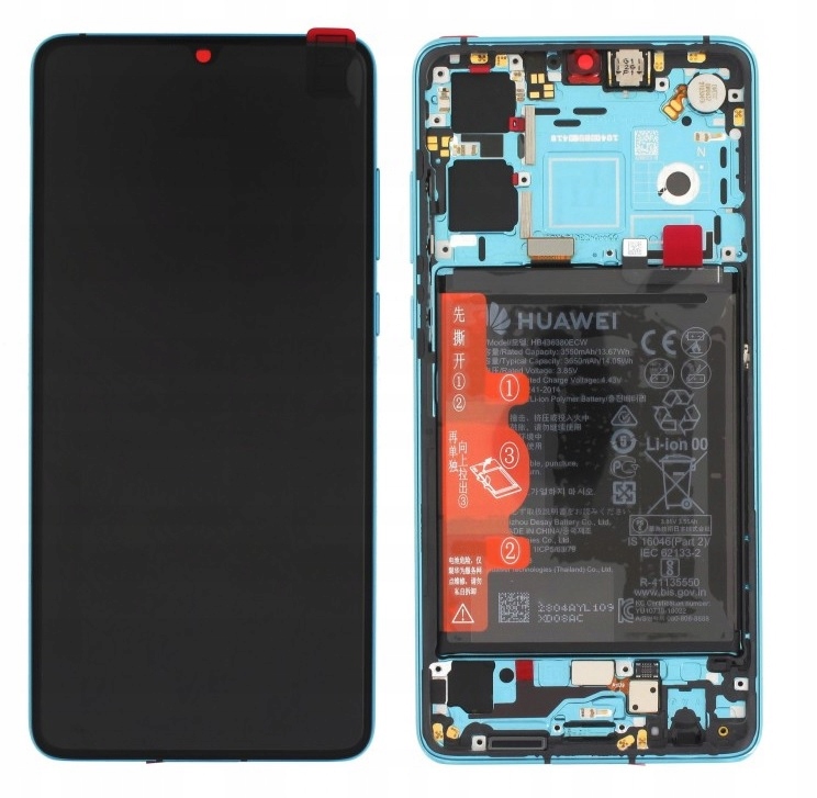 ORGINALNY LCD Wyświetlacz Huawei P30 Blue +BATERIA