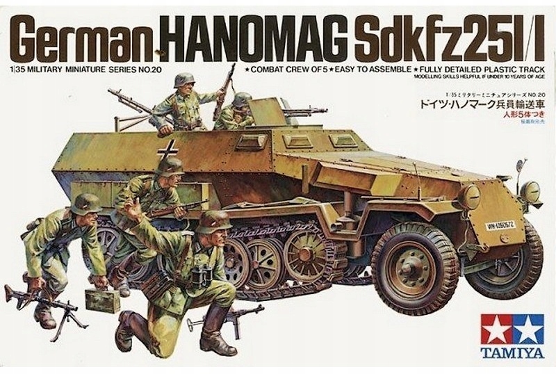 1:35 Tamiya 35020 Hanomag Sd.Kfz. 251/1